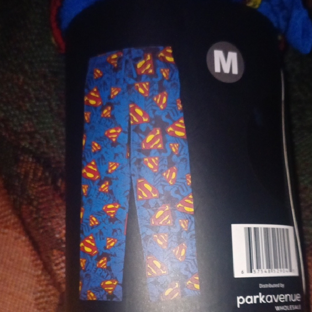 DC Blue and Red Superman Pajama Pants